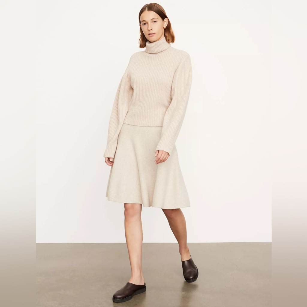 Vince Wool/Cashmere Midi Skirt, M